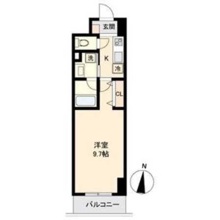 新栄町駅 徒歩6分 7階の物件間取画像